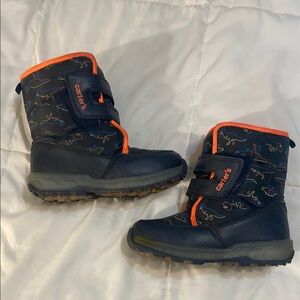 Carter's Kids Dinosaur Print Snow Boots. 12.